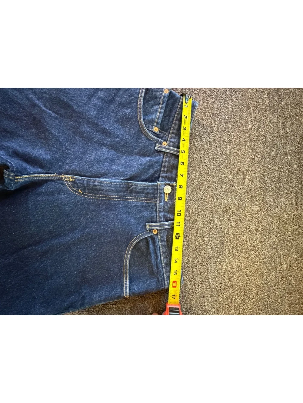 05 vintage Levi’s 517 Boot Cut Jeans Men’s 33x36 Made USA 100% Cotton Blue Denim